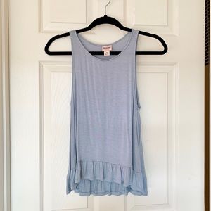 Mossimo blue and white striped tank
